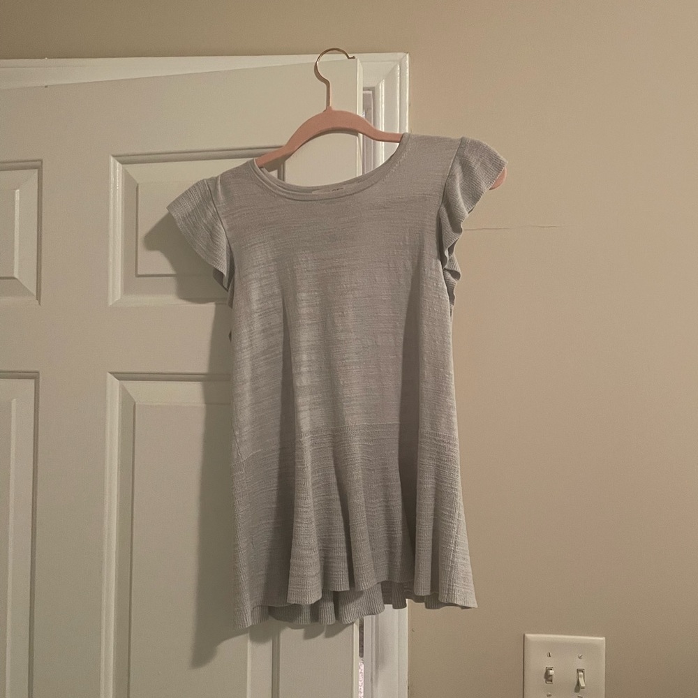Loft flutter cap sleeve shell top